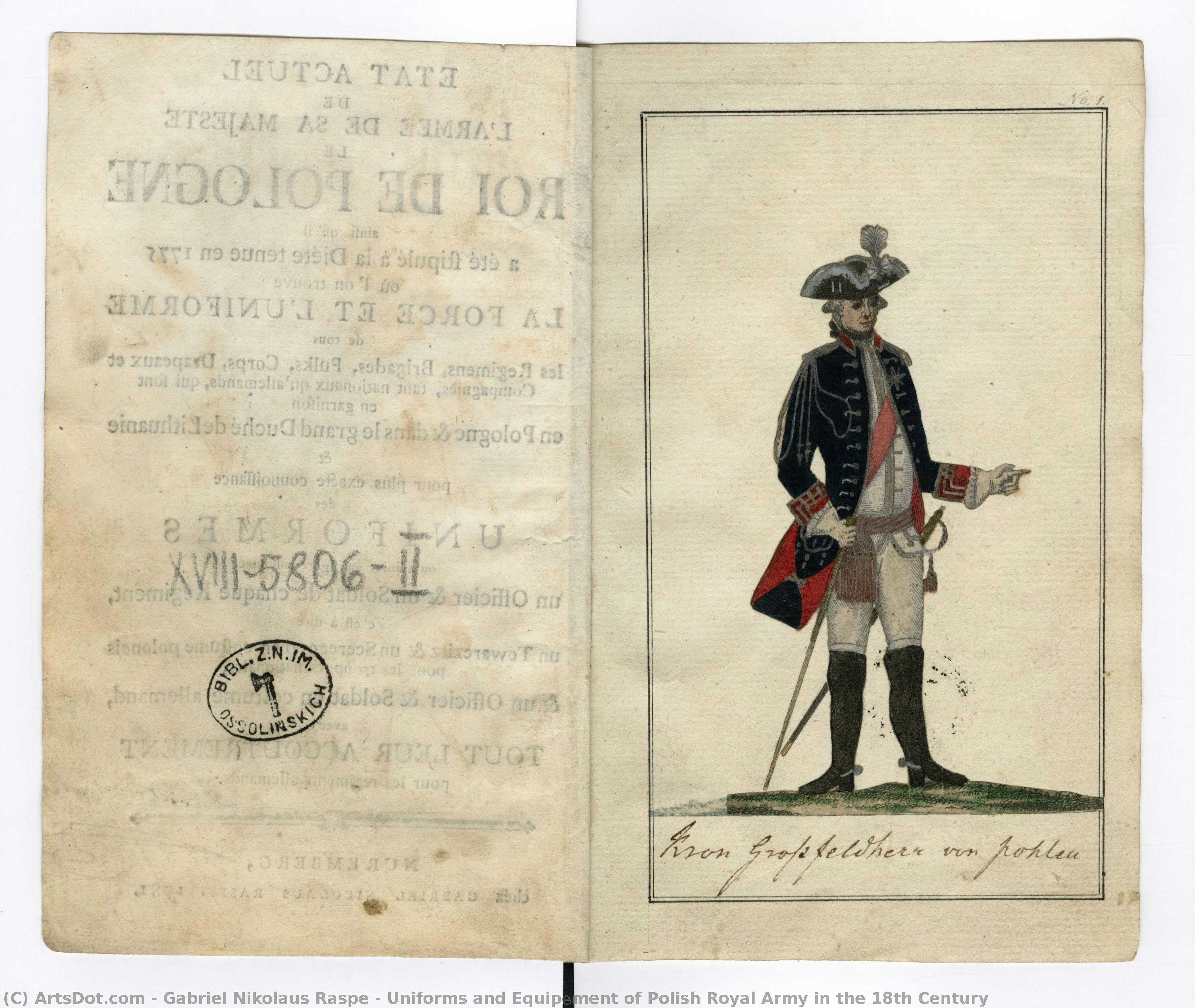 Uniforms And Equipement Of Polish Royal Army In The 18th Century — Gabriel Nikolaus Raspe