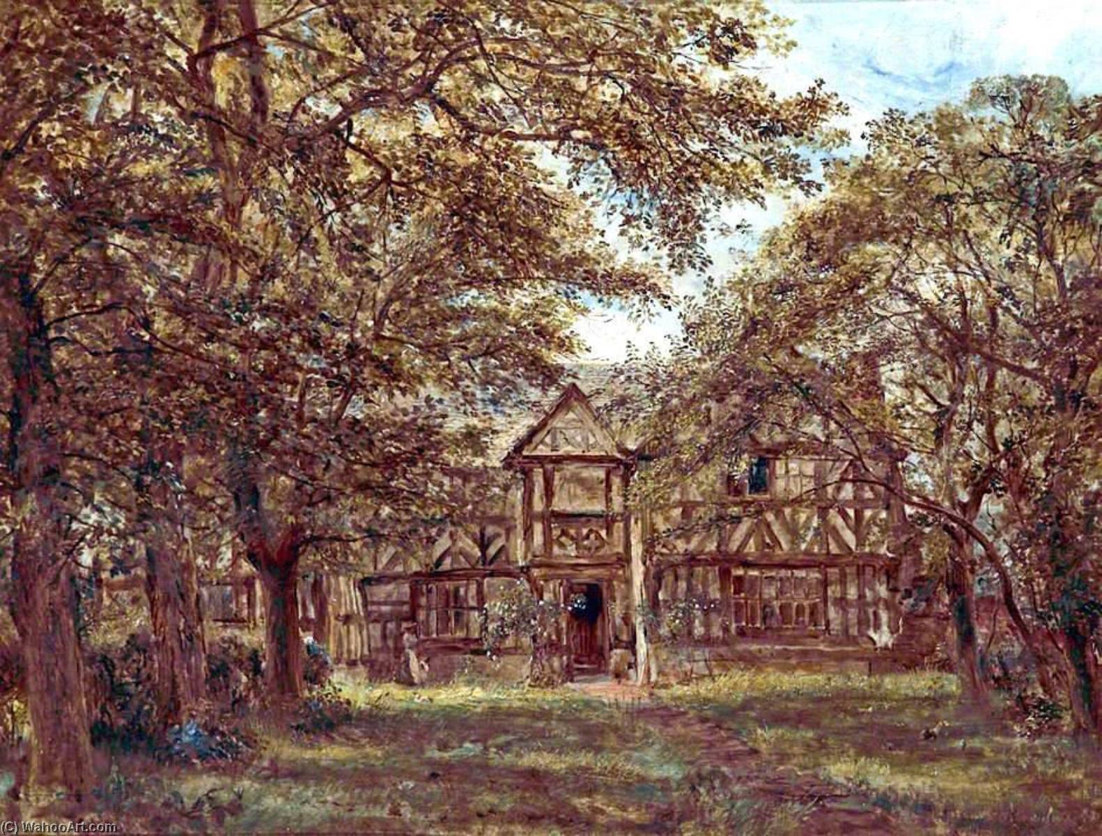 Irby Hall, Wirral, Before Restoration, C.1880 — William Joseph Julius Caesar Bond