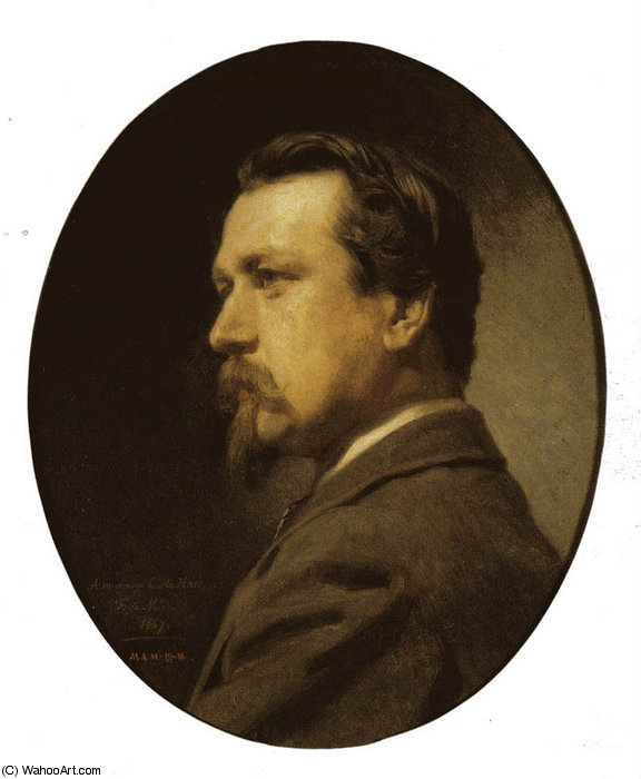 Retrato De Haes Por Madrazo — Carlos De Haes