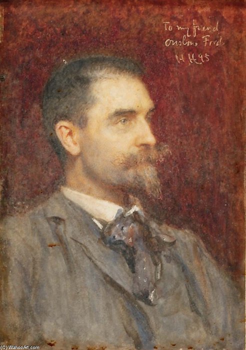 Portrait Of Edward Onslow Ford — Sir Hubert Von Herkomer