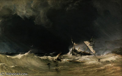 A Shipwreck On The Yorkshire Coast. — Anthony Vandyke Copley Fielding