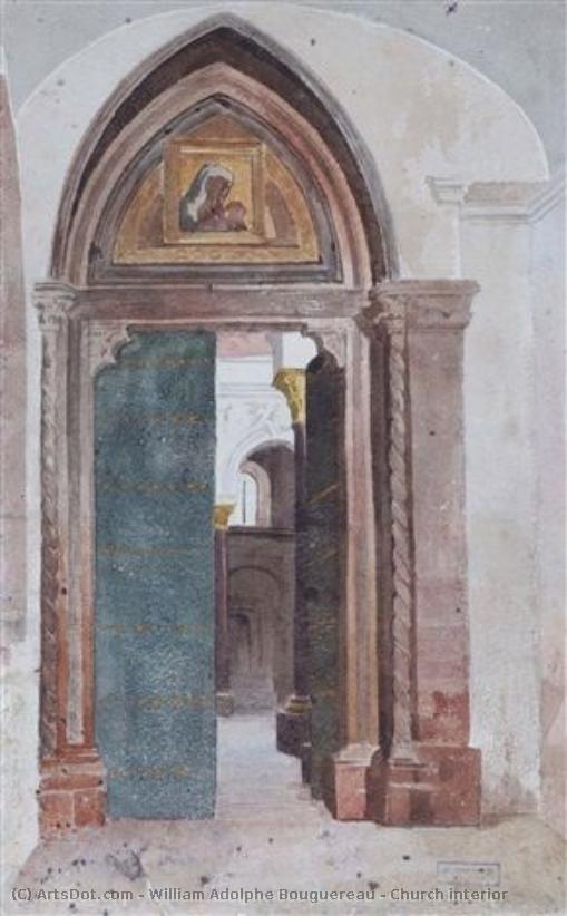 Church Interior — William-adolphe Bouguereau