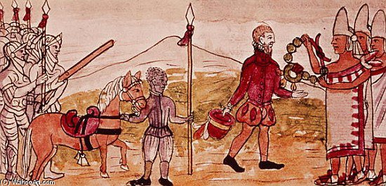 Meeting Of Hernando Cortes And Montezuma — Diego Homem