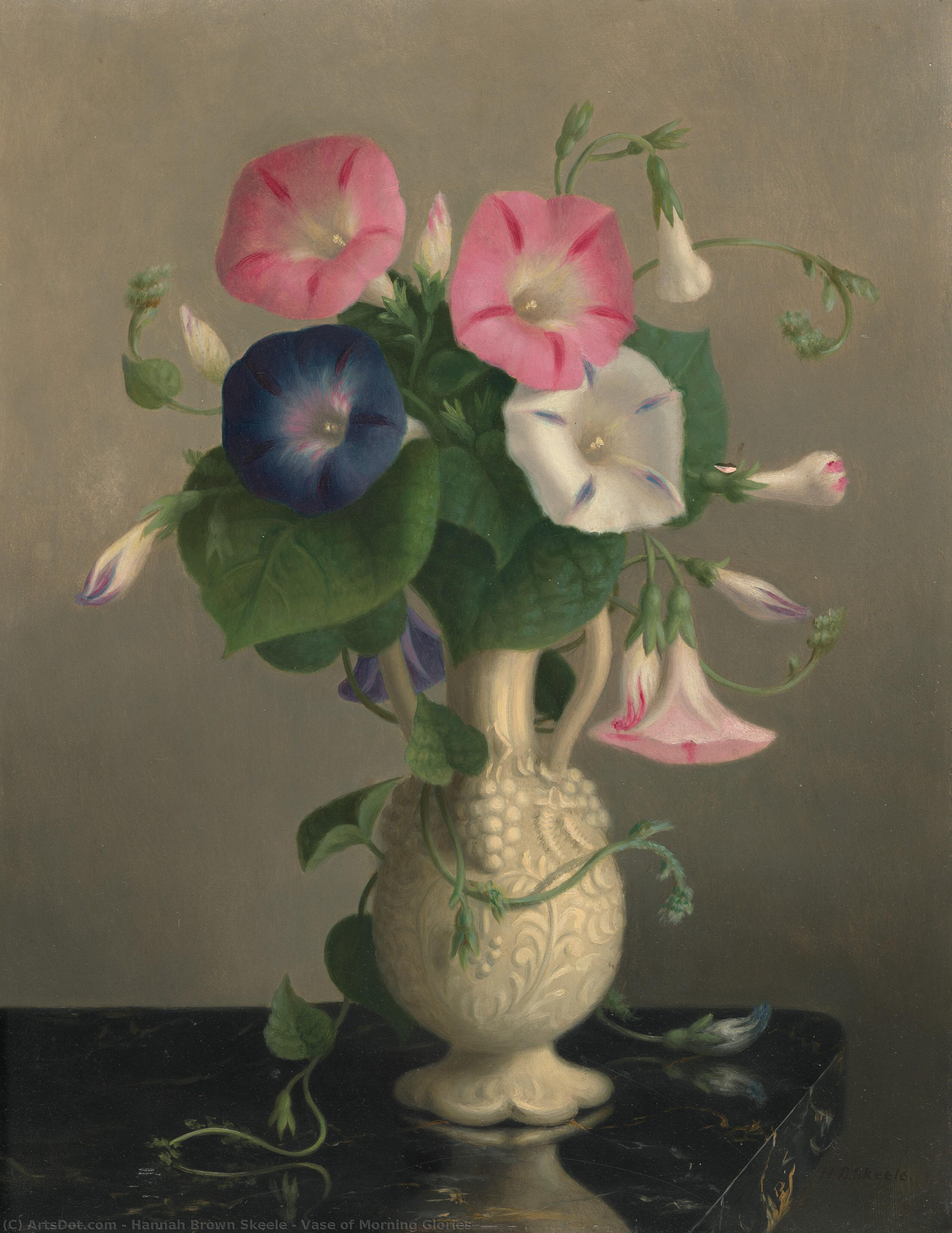 Vase Of Morning Glories — Hannah Brown Skeele