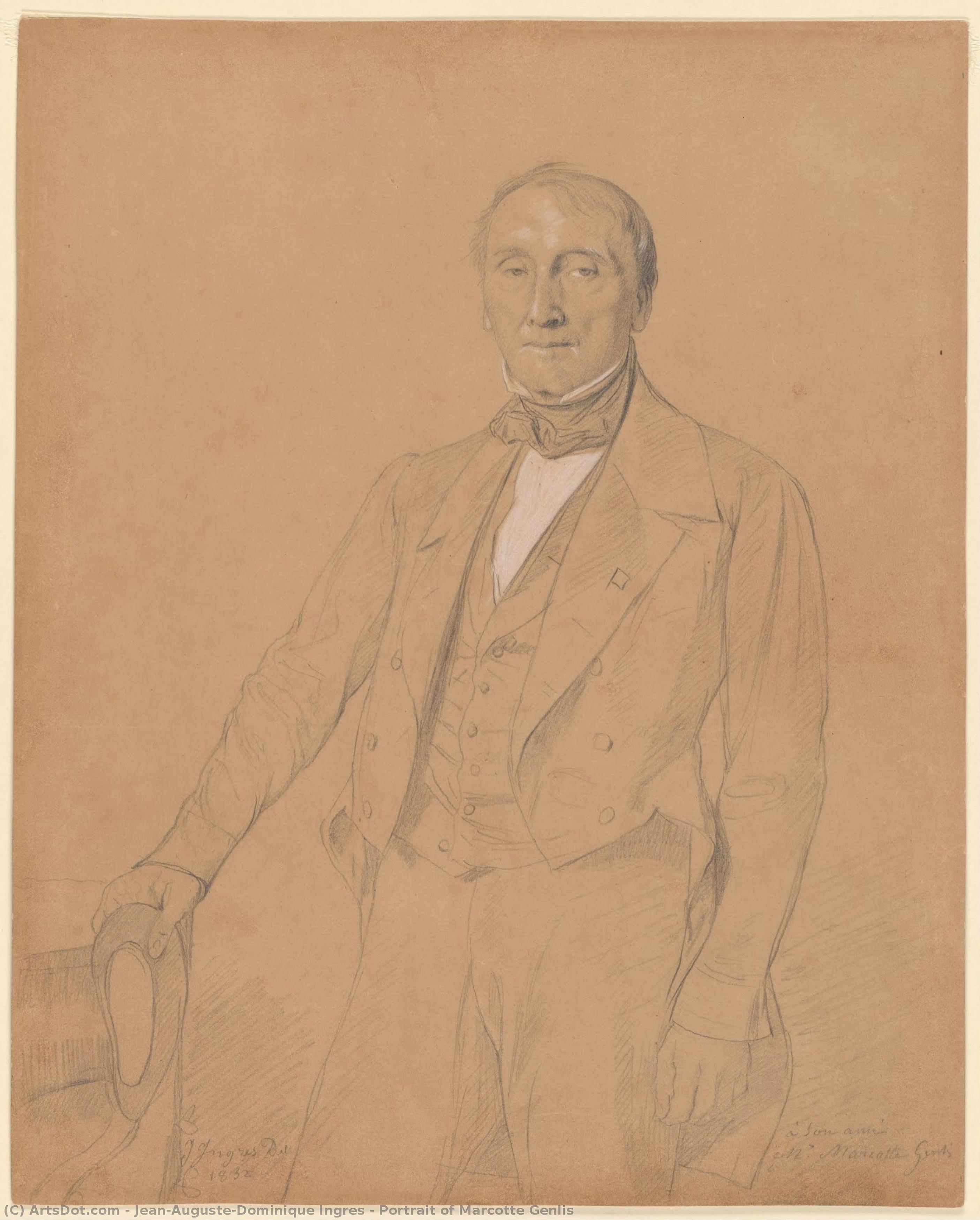Portrait Of Marcotte Genlis — Jean-auguste-dominique Ingres