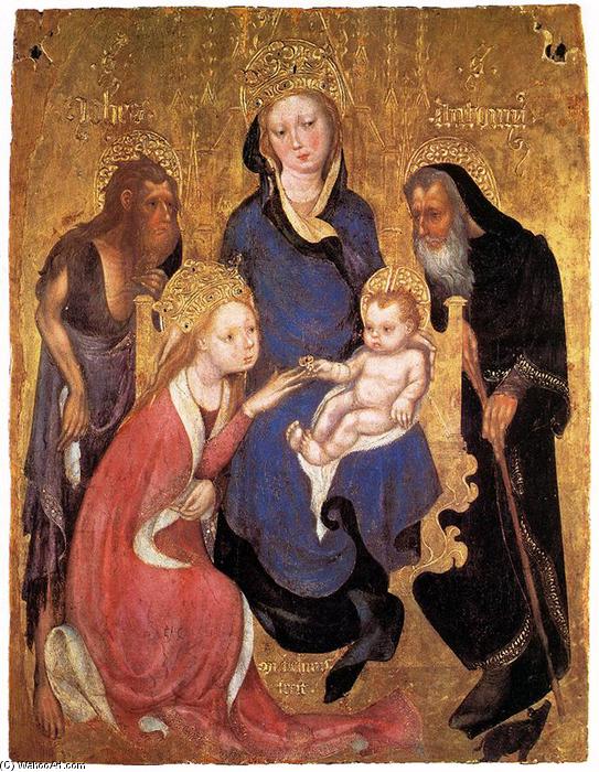 The Mystic Marriage Of St Catherine, St John The Baptist, St Antony Abbot — Michelino Molinari Da Besozzo