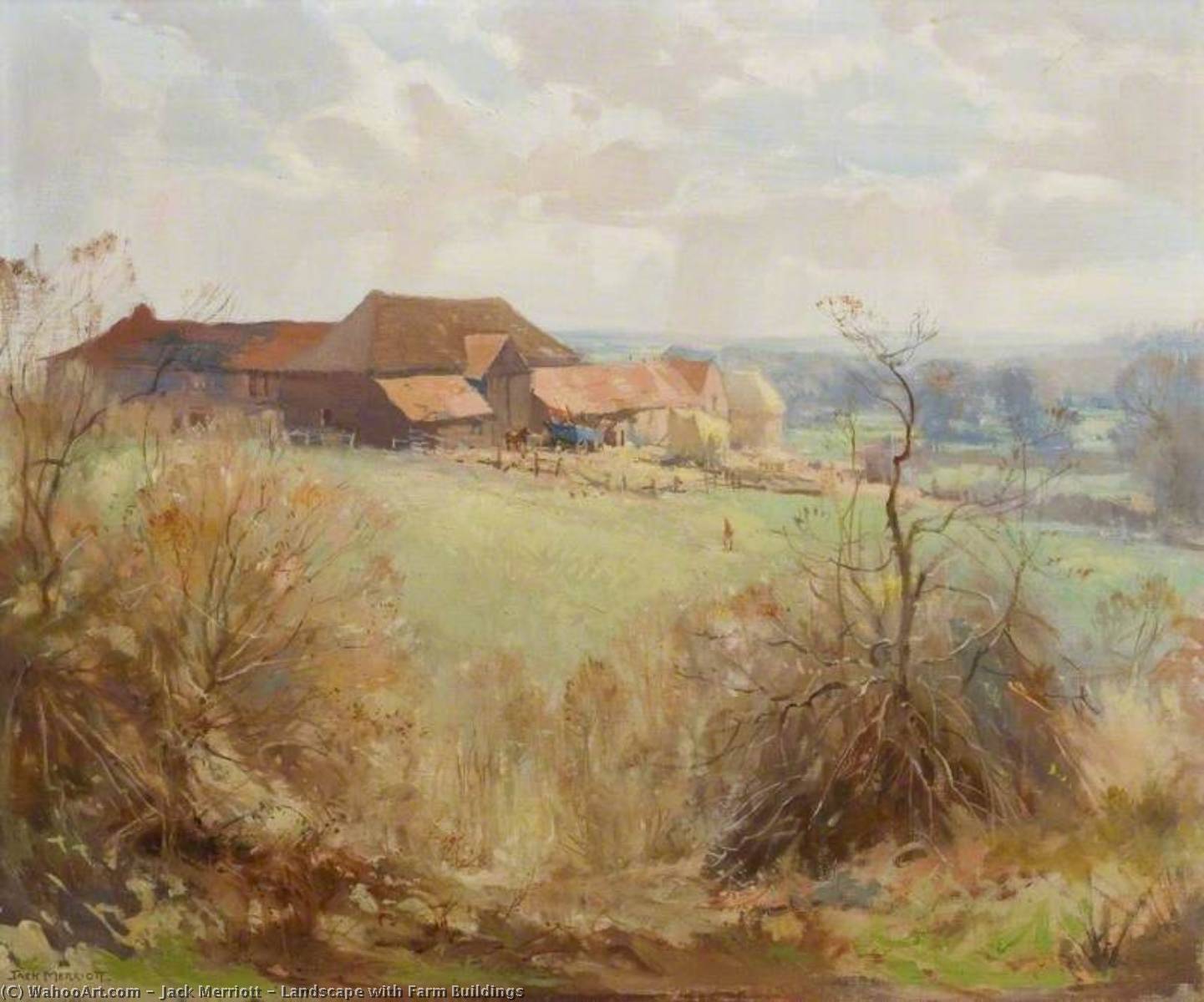 Landscape With Farm Buildings — Jack Merriott