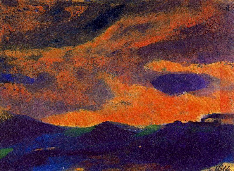 Dark Sea With Brown Sky — エミール・ノールデ