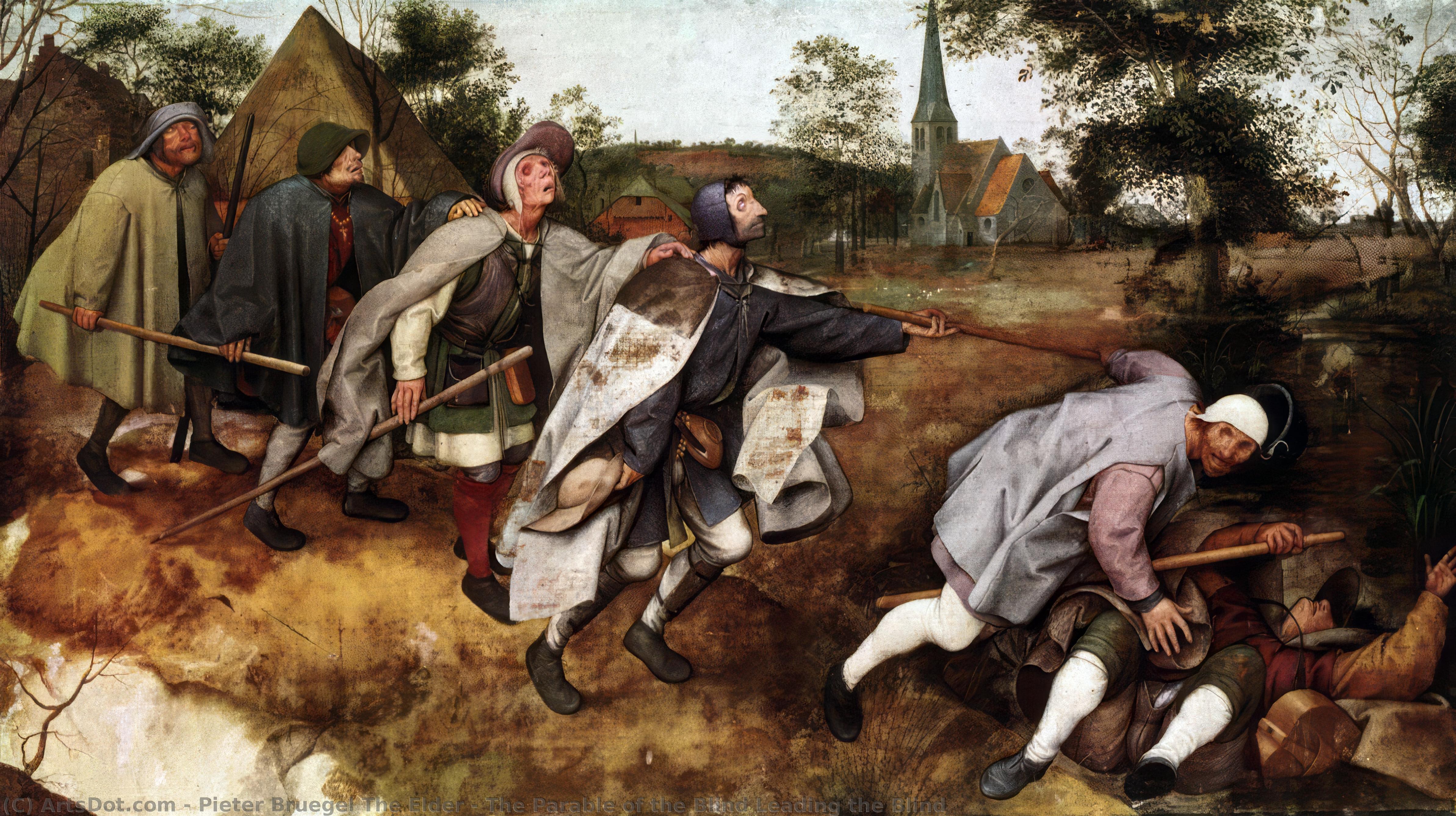 The Parable Of The Blind Leading The Blind — Пијетр Бругел Старији