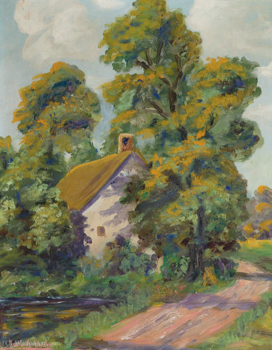 Cottage By The Road — Karl Albert Buehr