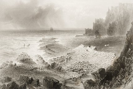 The Giant's Causeway From Above — William Henry Bartlett