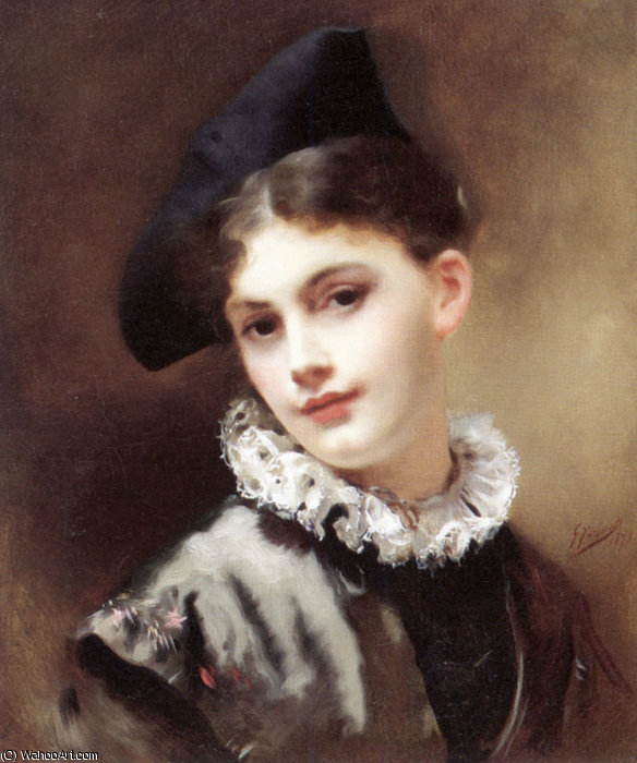 A Coquettish Smile — Gustave Jean Jacquet