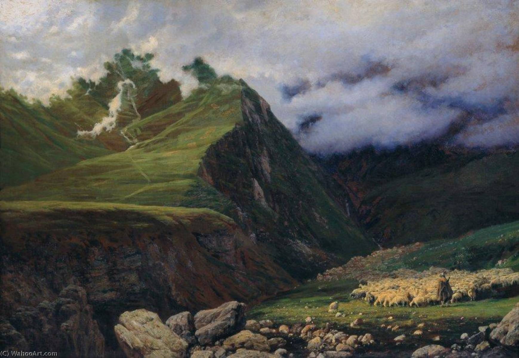 In The Caucasus — Nikolai Aleksandrovich Yaroshenko
