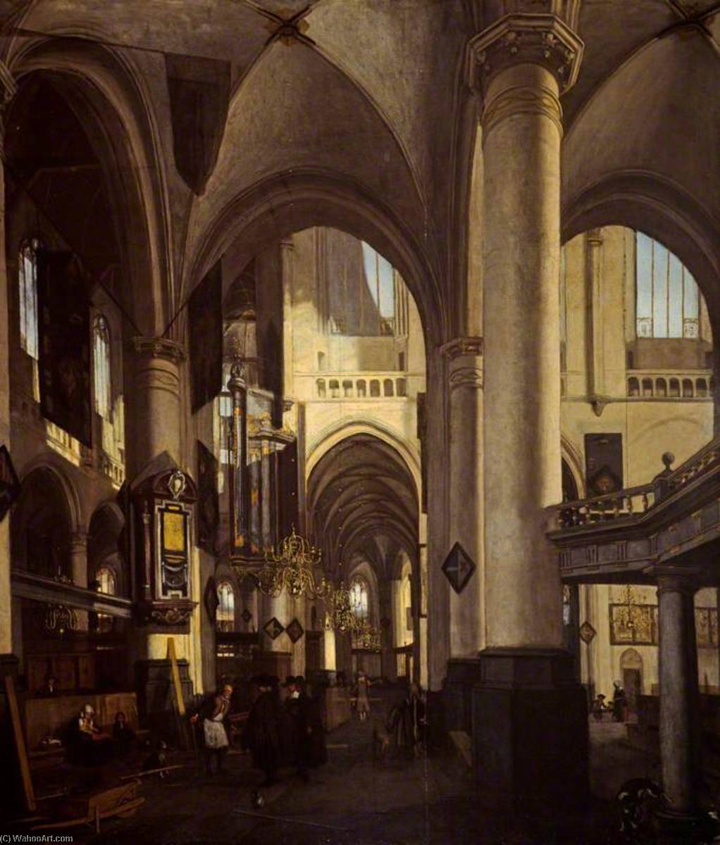 The Interior Of A Dutch Church — Emanuel De Witte