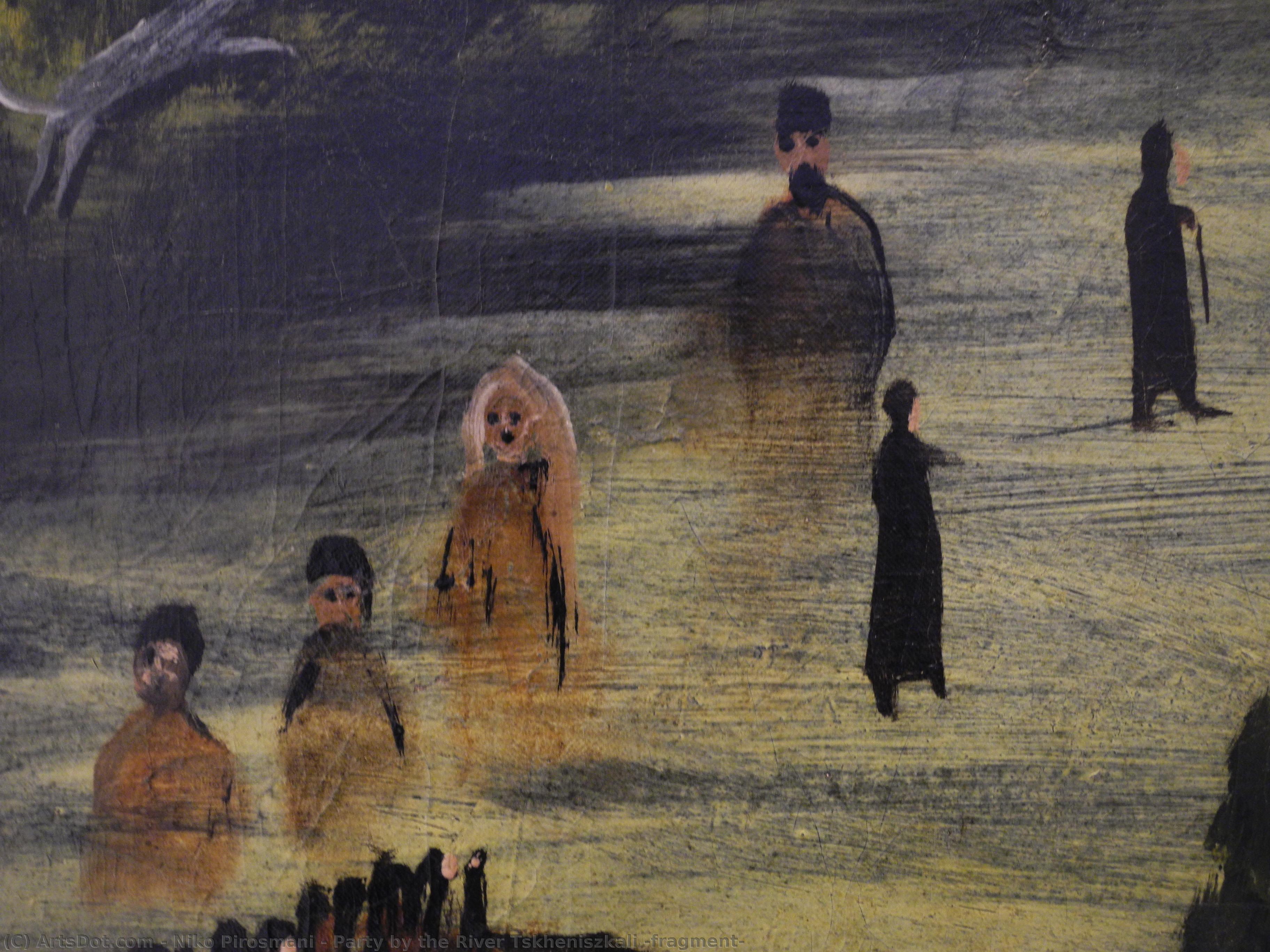 Party By The River Tskheniszkali (fragment) — Niko Pirosmani