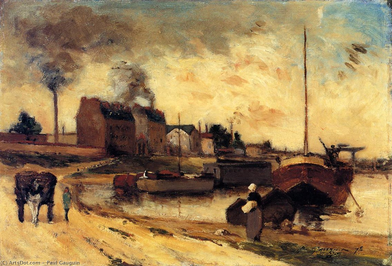 Cail Factories And Quai De Grenelle — Евгејн Жорж Паул Гаугин