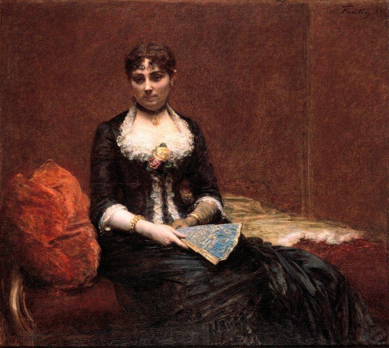 Portrait Of Madame Léon Maître (portrait De Madame Léon Maître) — Henri Fantin-latour