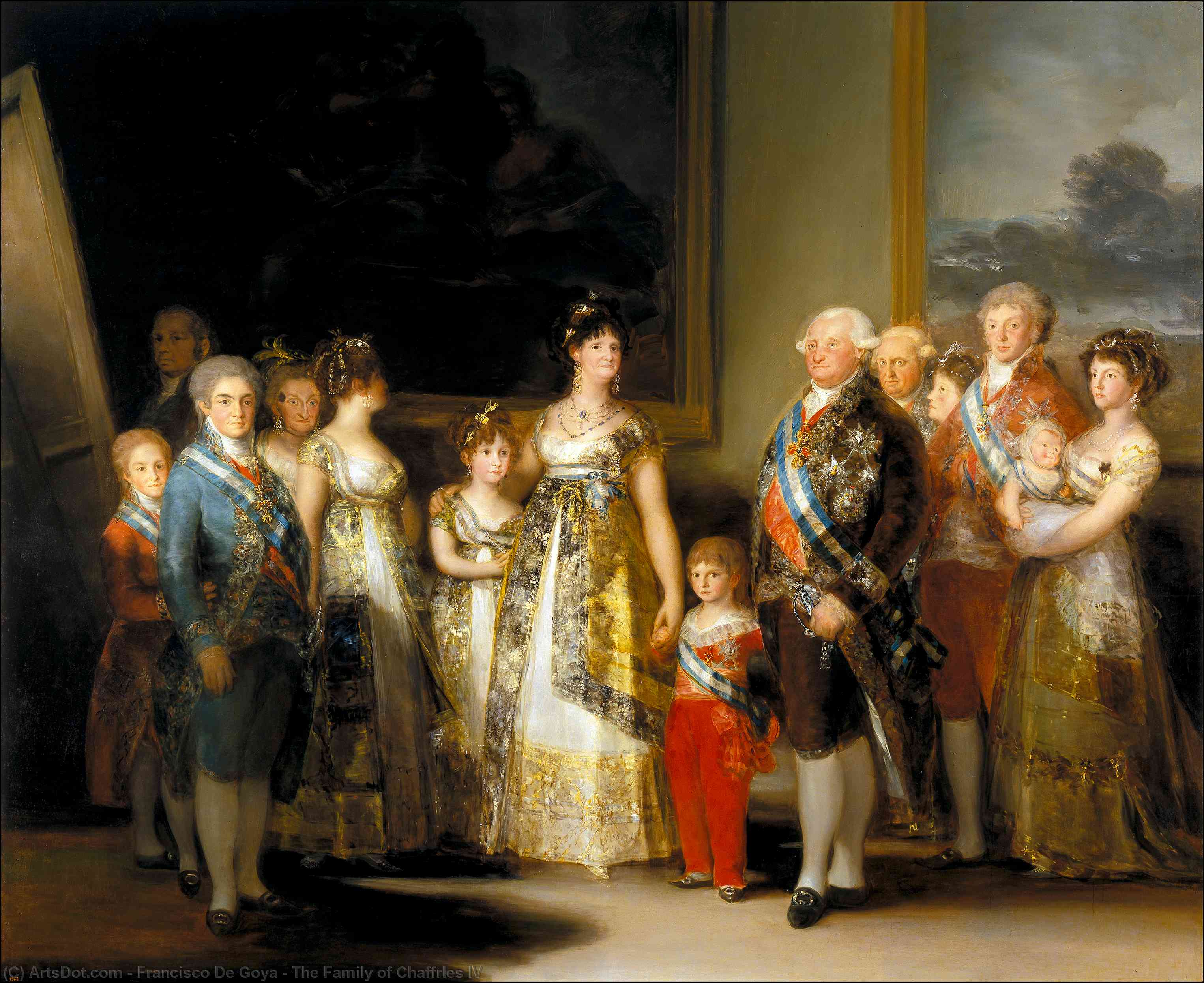 Die Familie Von Chaffrles Iv — Francisco José De Goya Y Lucientes