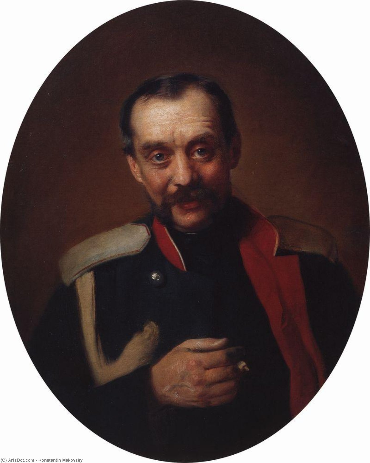 Portrait Of The Composer Cesar A. Kyui — Konstantin Yegorovich Makovsky