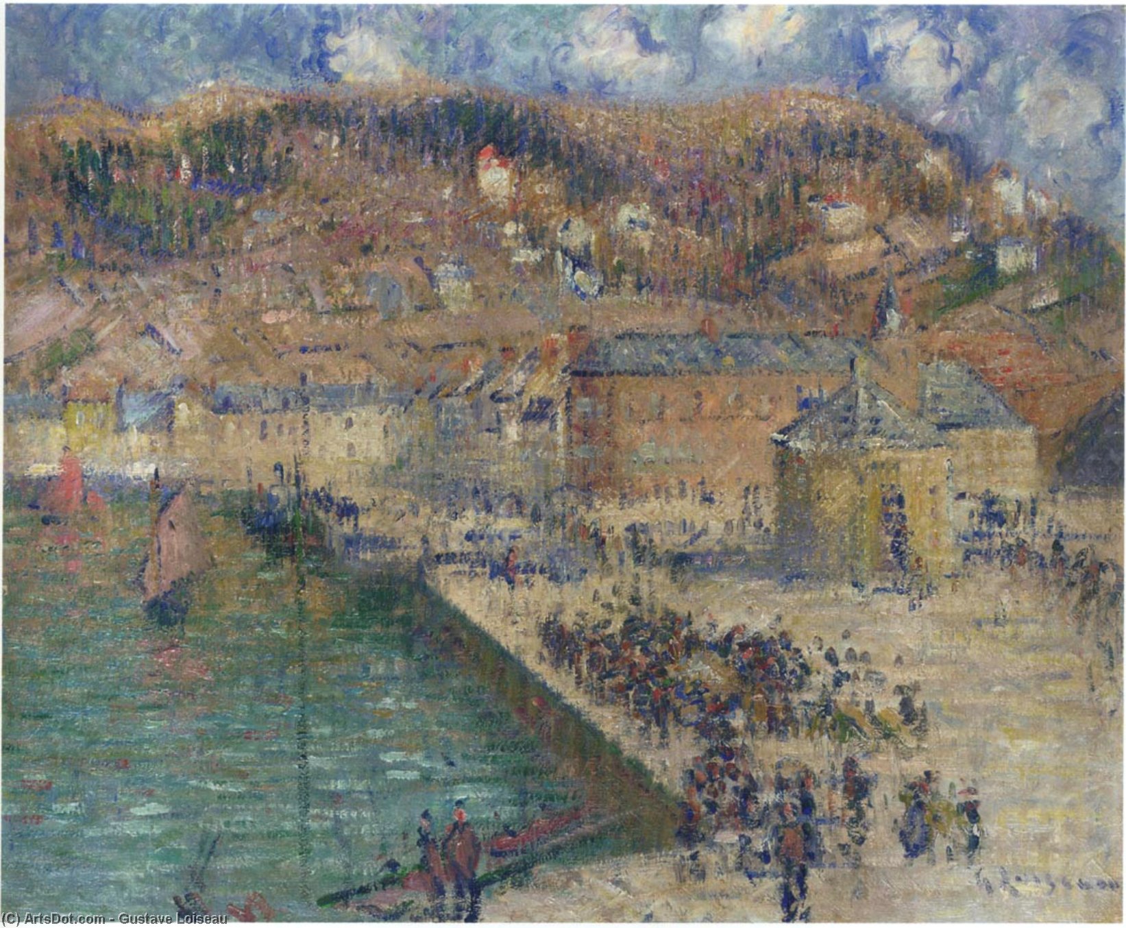 Grand Quay At Fecamp — Gustave Loiseau