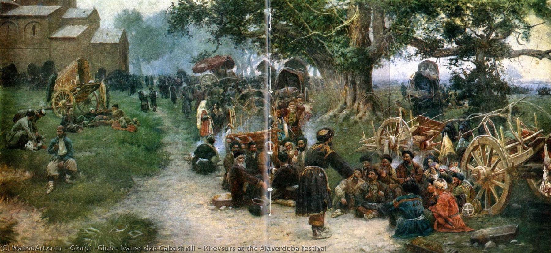Khevsurs At The Alaverdoba Festival — Giorgi (gigo) Ivanes Dze Gabashvili