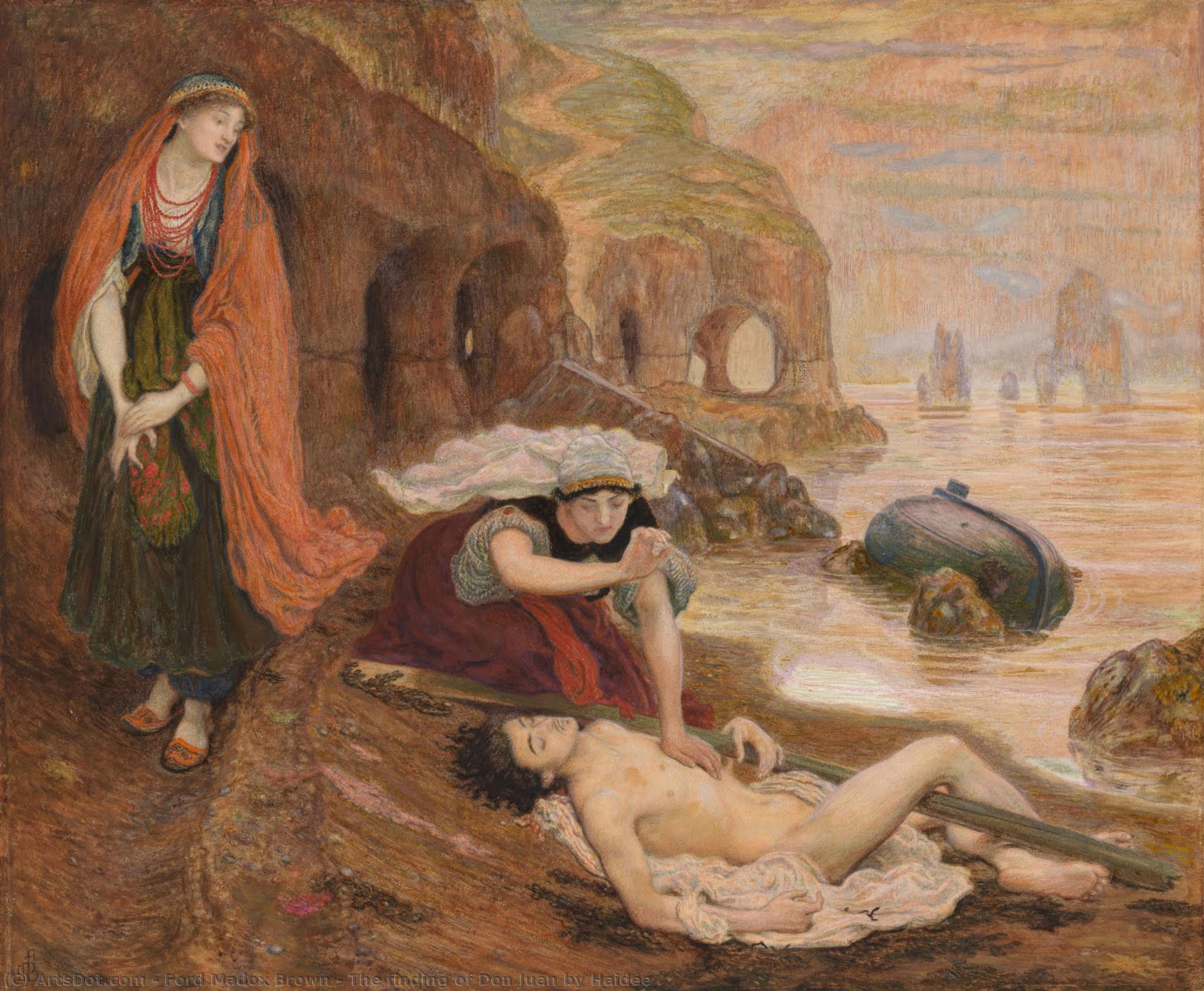 The Finding Of Don Juan By Haidée — Ford Madox Brown