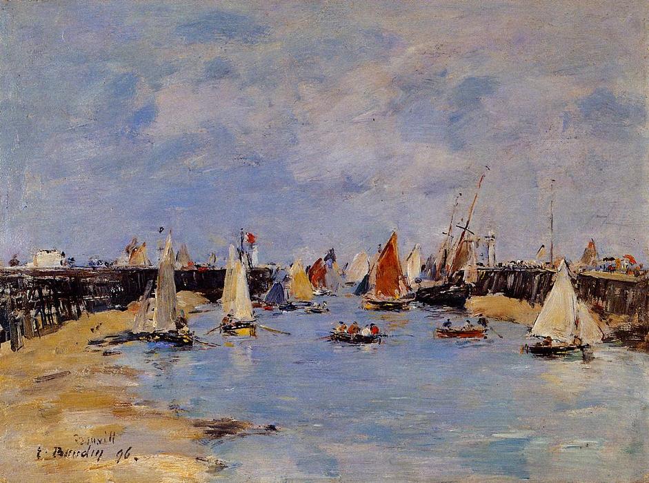 Trouville. The Jettys Low Tide. — Eugène Louis Boudin