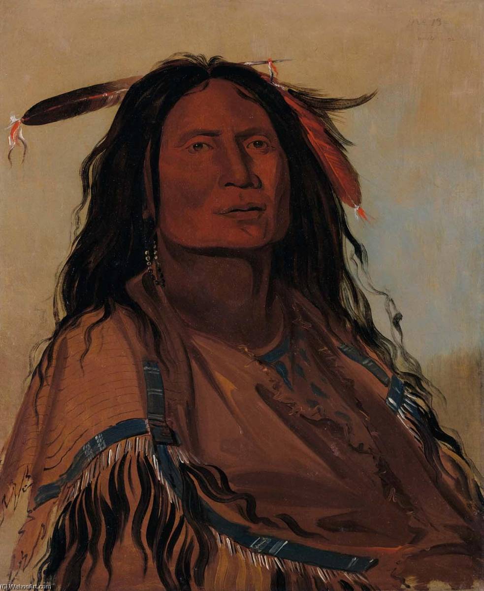 Wúk Mi Ser, Corn, A Miniconjou Warrior — Džordž Katlin