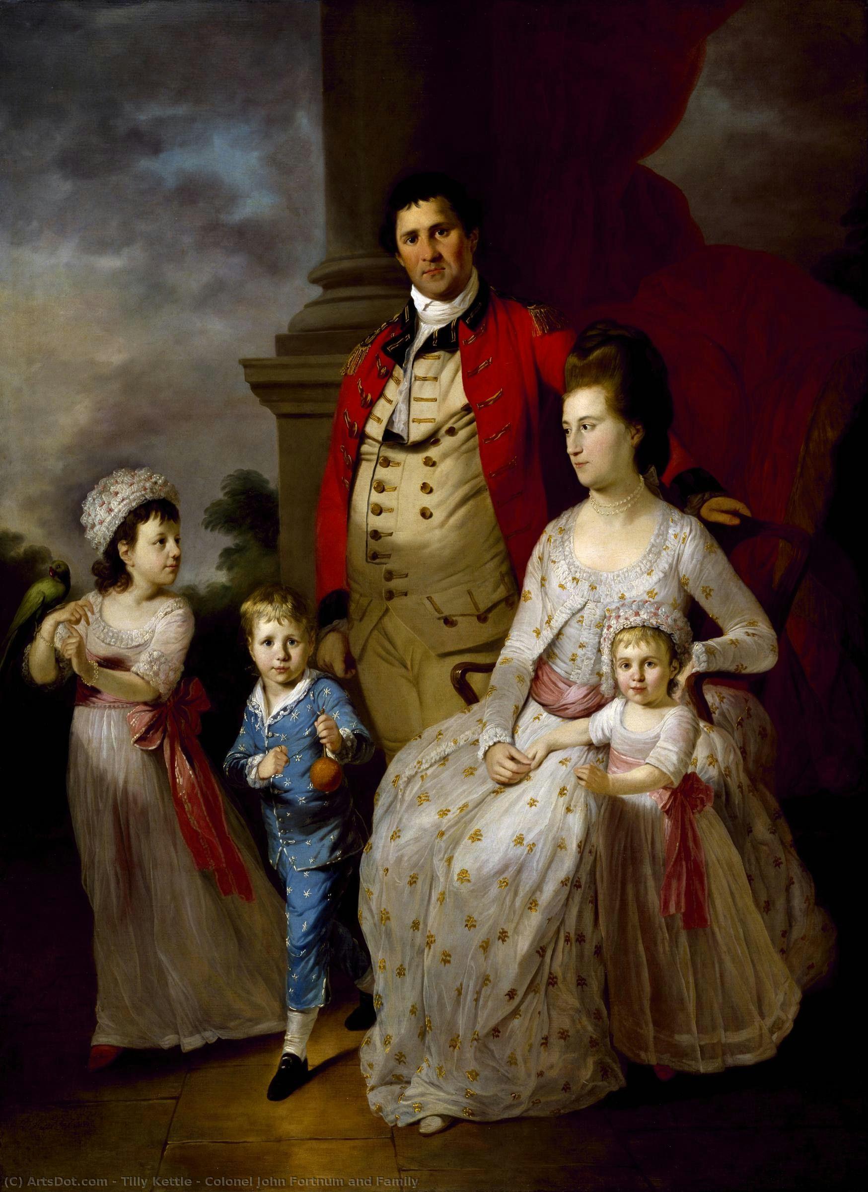 Colonel John Fortnum And Family — Tilly Kettle