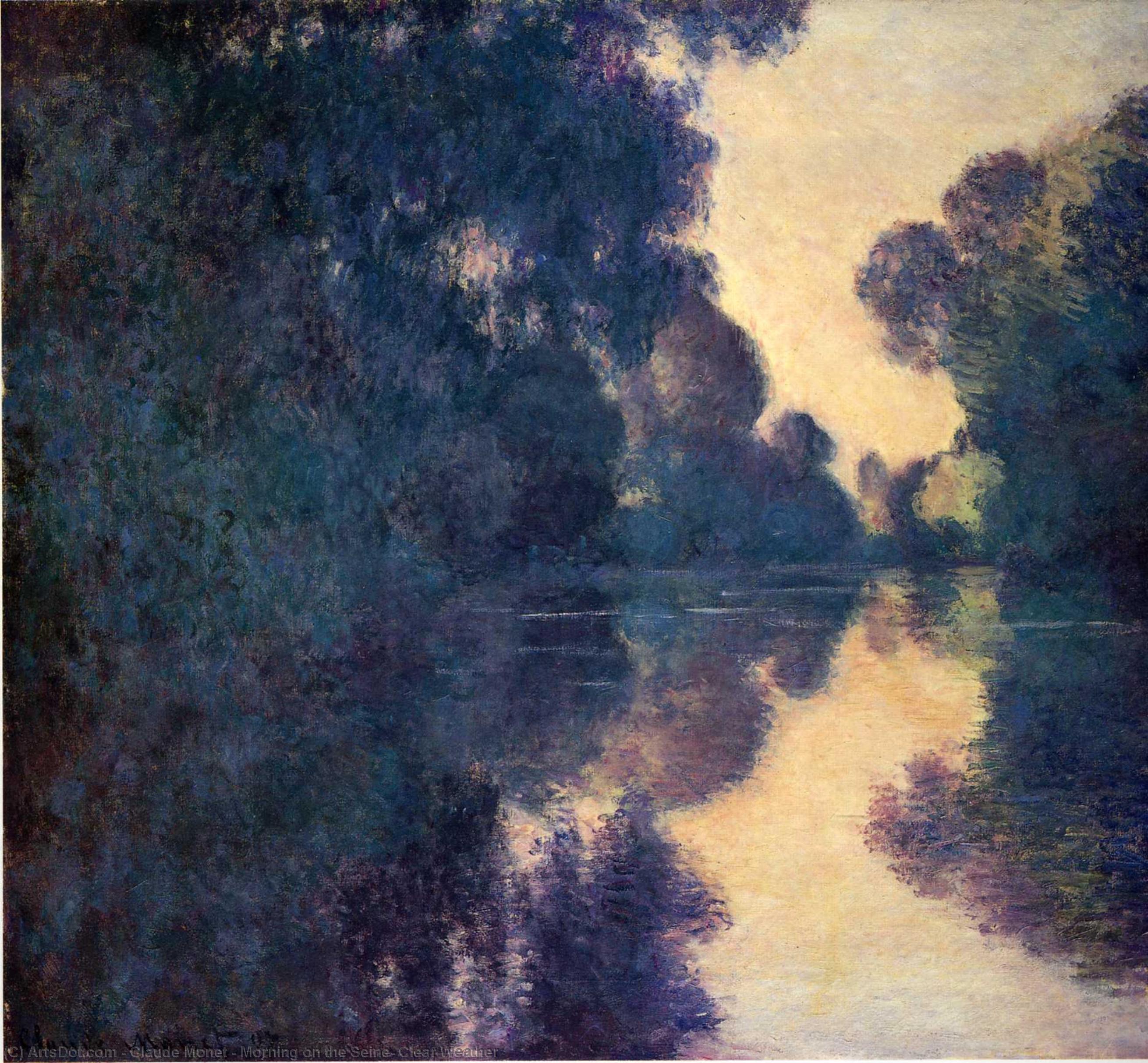 Morgens Auf Der Seine, Klare Wetterlage — Claude Monet