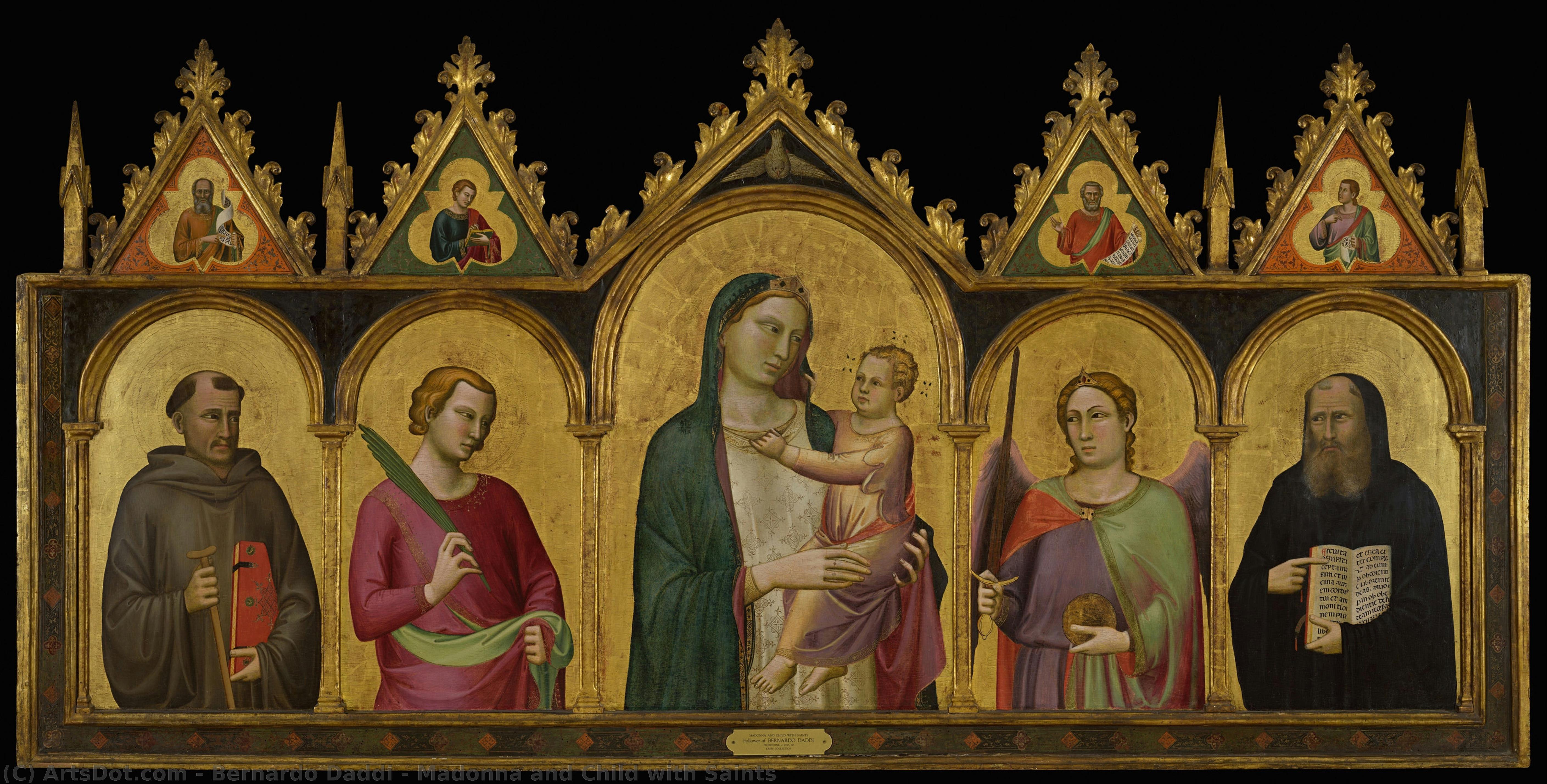 Madonna And Child With Saints — Bernardo Daddi