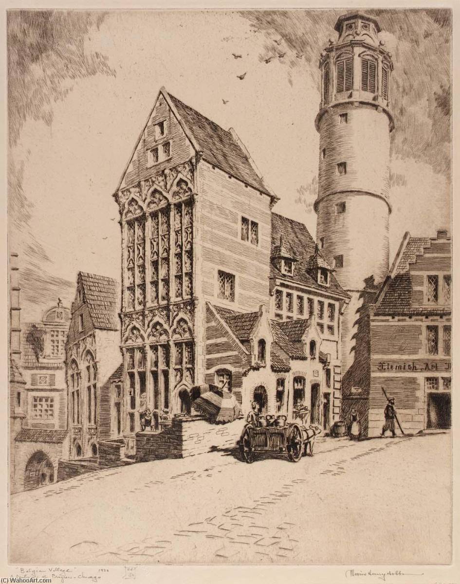 Belgian Village A Century Of Progress Chicago — Morris Henry Hobbs