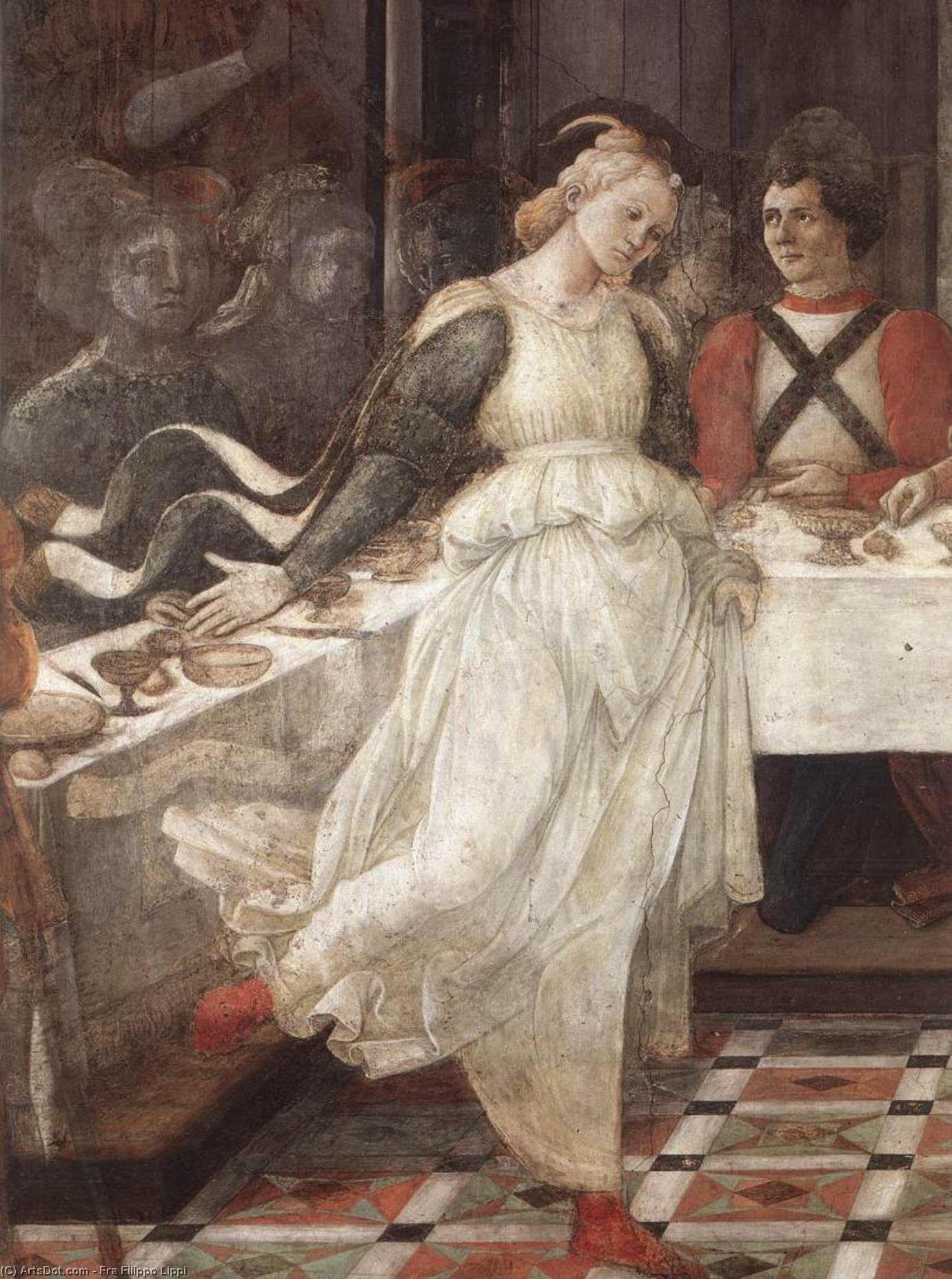 Prato-herod's Banquet (detail) — Filippo Di Tommaso Lippi
