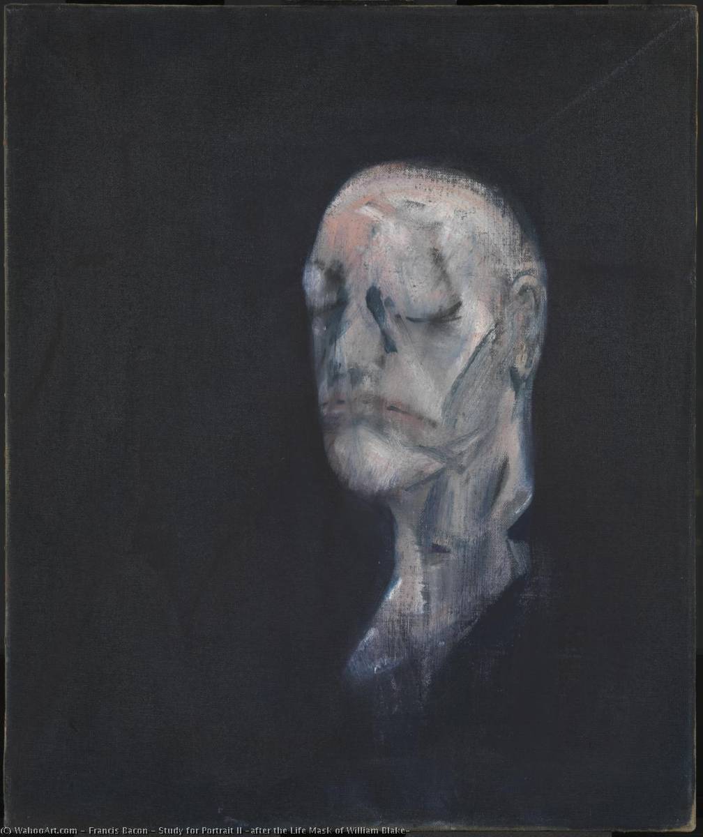 Study For Portrait Ii (after The Life Mask Of William Blake) — Francis Bacon