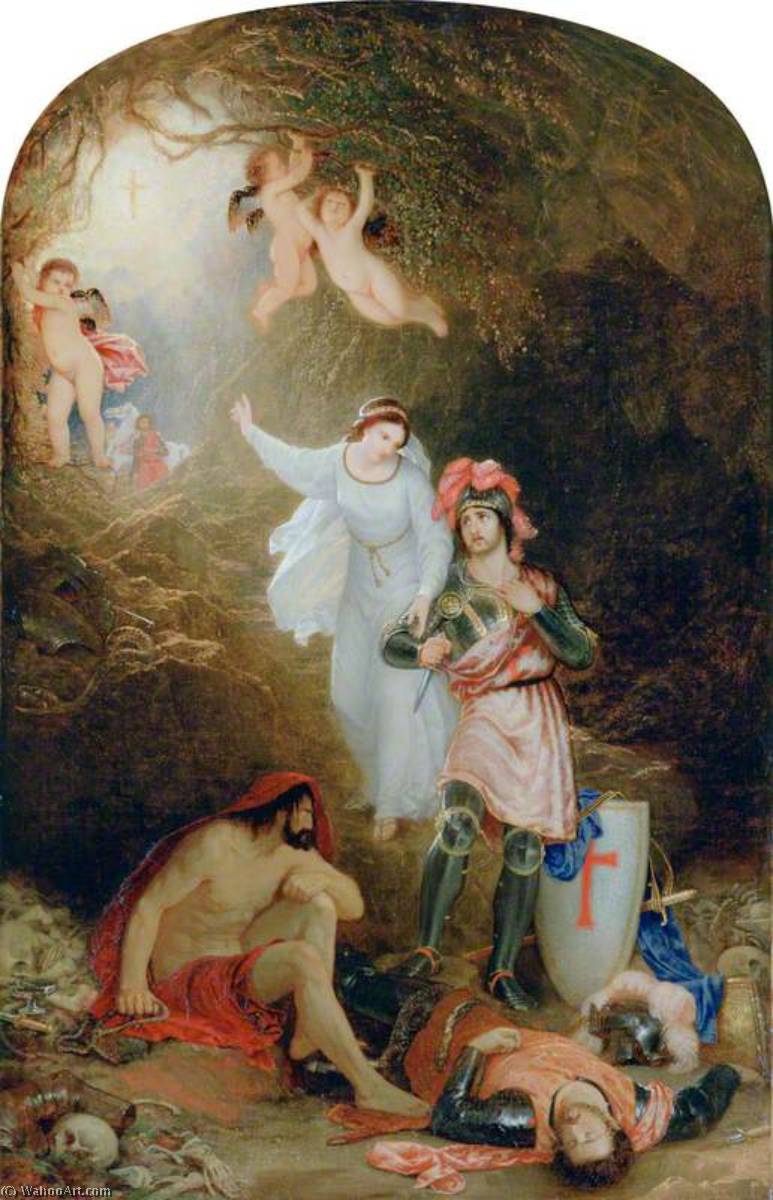 The Cave Of Despair (from Edmund Spenser's 'the Faerie Queene', Book 1, Canto 9, Lines 8–35) — Sir Charles Lock Eastlake