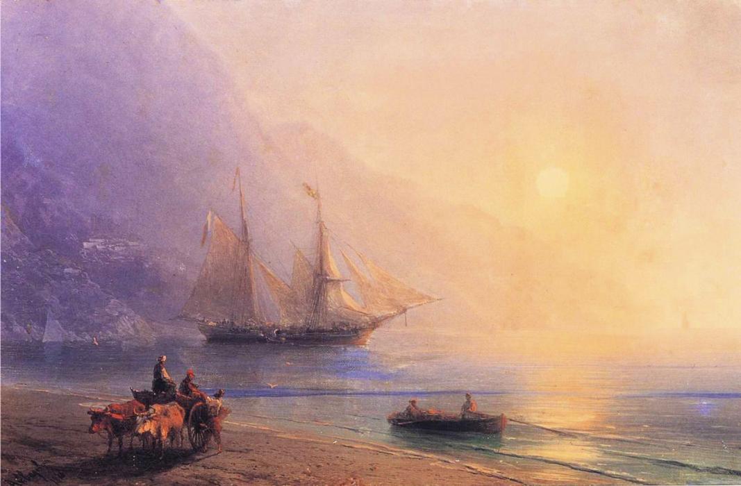 Loading Provisions Off The Crimean Coast — Ivan Konstantinovich Aivazovsky