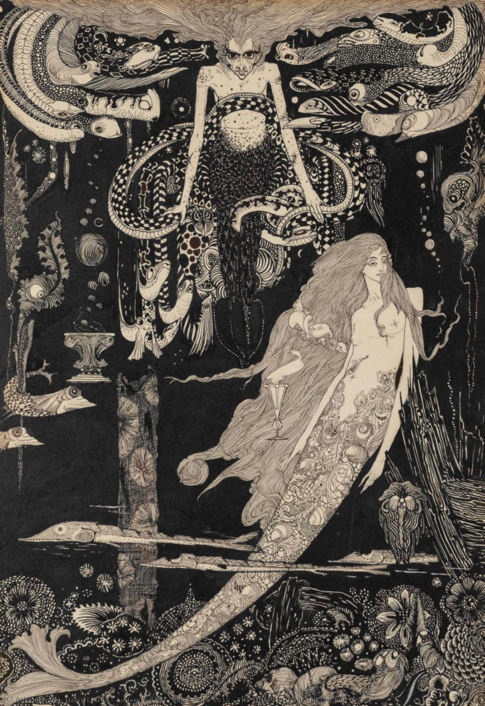 Andersen's Fairy Tales 1916 - The Little Mermaid And The Sea Witch — Harry Clarke