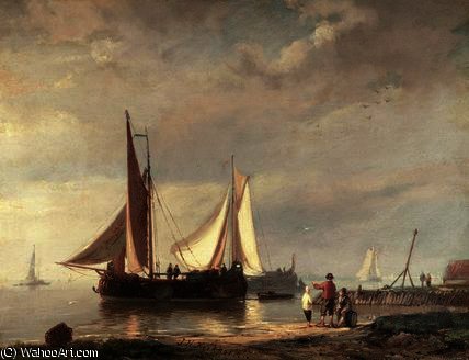 Harbour Scene — Johanes Hermanus Barend Koke