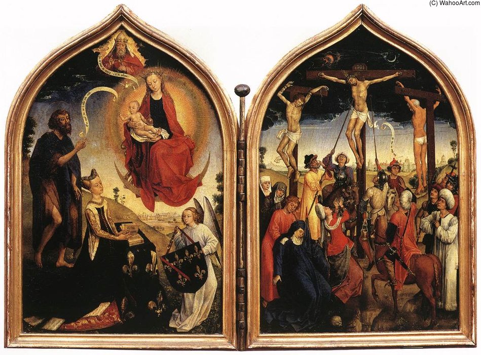 Diptych Of Jeanne Of France — Goswijn Van Der Weyden