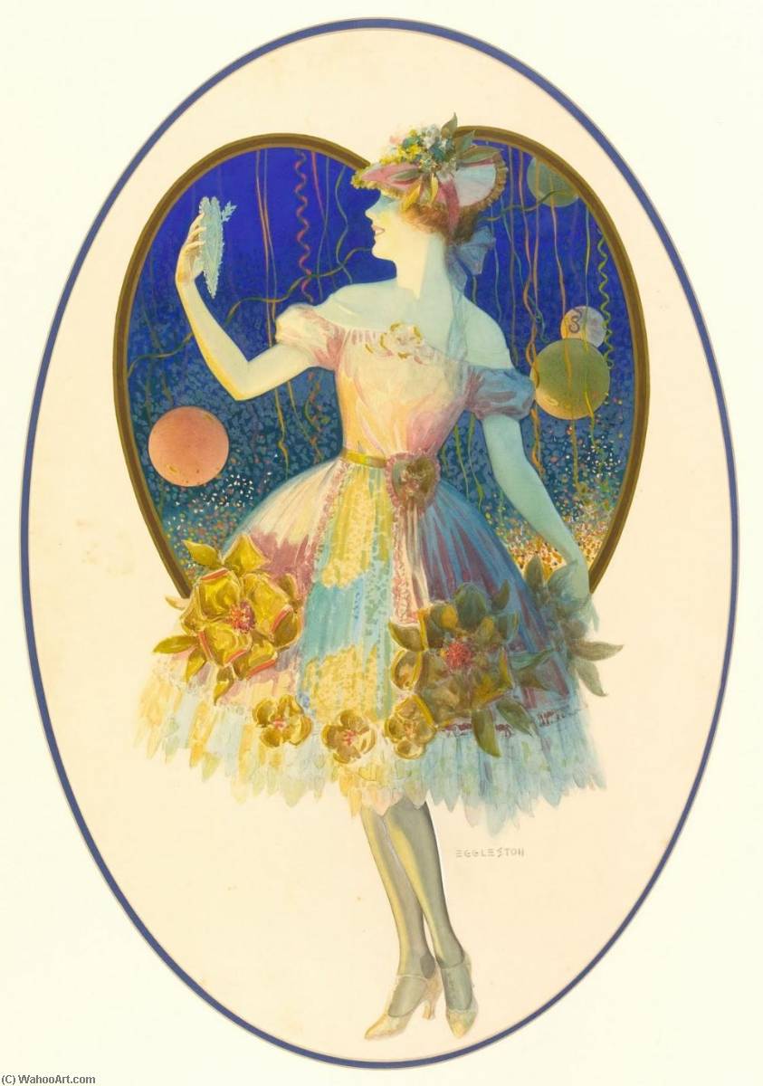 Heart Girl With Flowered Dress — Edward Mason Eggleston