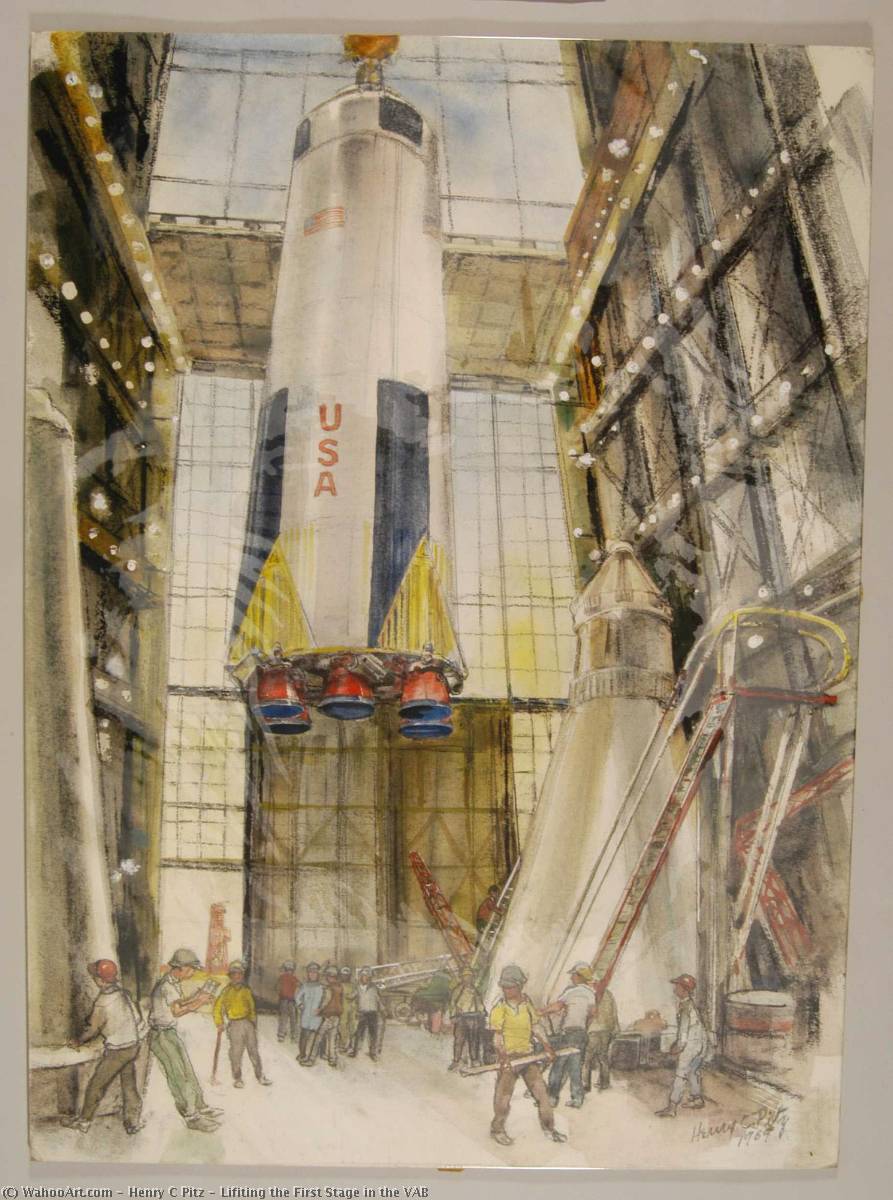 Lifiting The First Stage In The Vab — Henry C Pitz