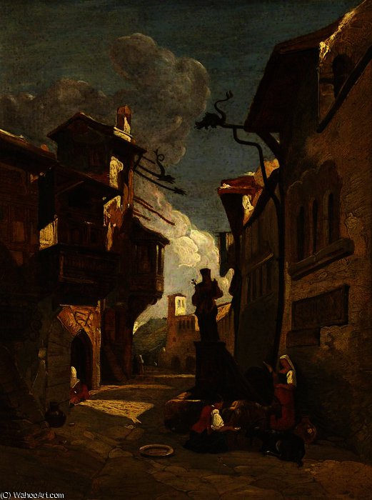 Italian Street Scene — William James Müller