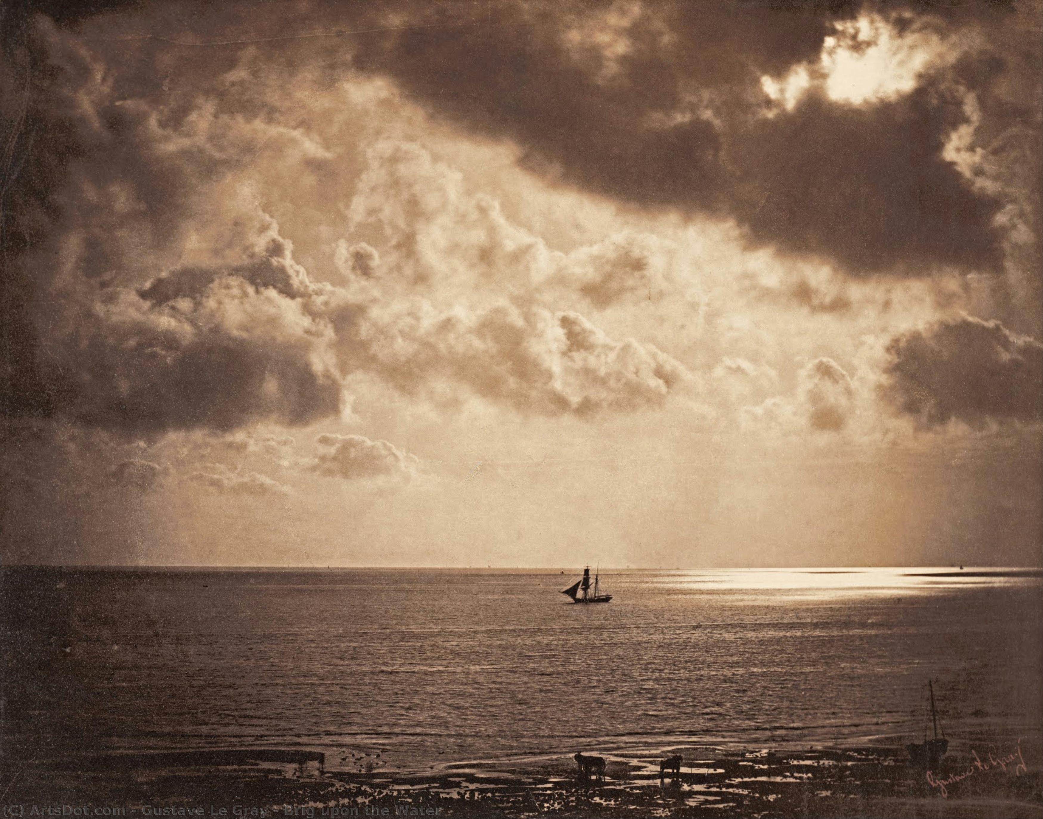 Brig Upon The Water — Gustave Le Gray