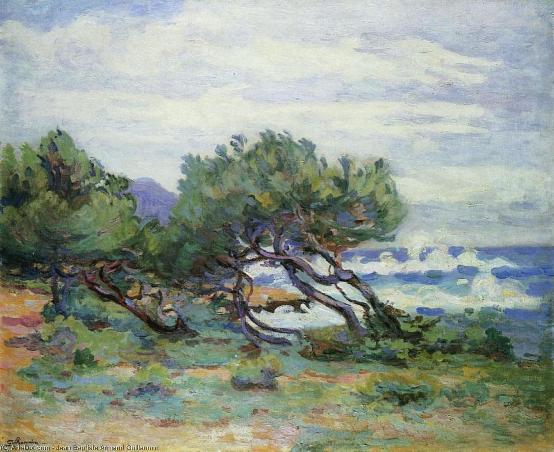 Le Pointe Du Lou Gaou, Storm, Brisk Wiind — Ferdinand Guillaumin
