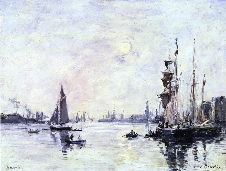 Le Havre, L'avant-port — Eugène Louis Boudin