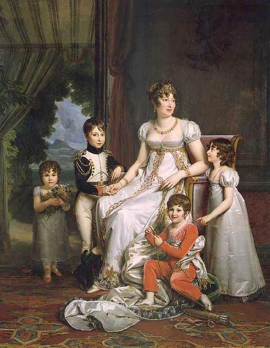 Caroline Bonaparte, Queen Of Naples, And Her Children — François Gérard (françois Pascal Simon)