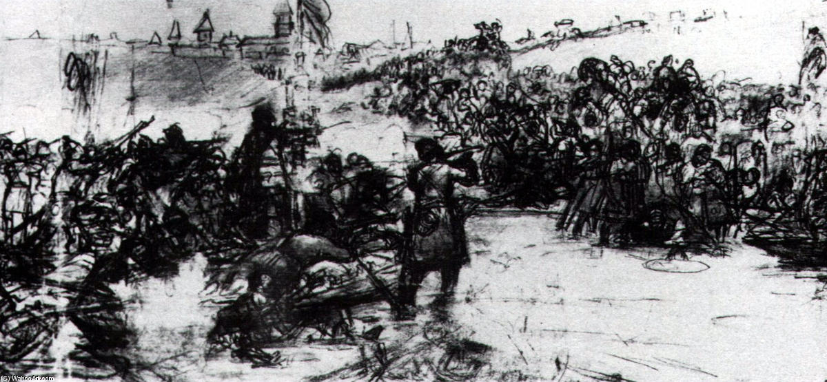 Study To ''the Conquest Of Siberia By Yermak'' — Vasily Ivanovich Surikov
