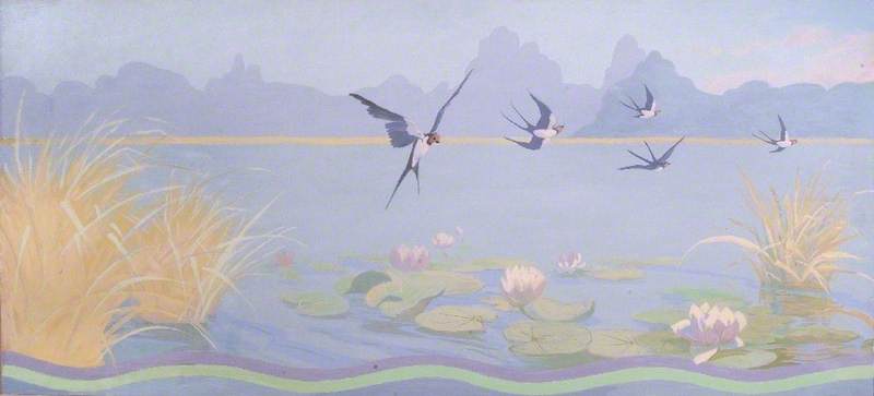 Bevy Of Swans (detail) (part 5 Of 8) — Anne Toms