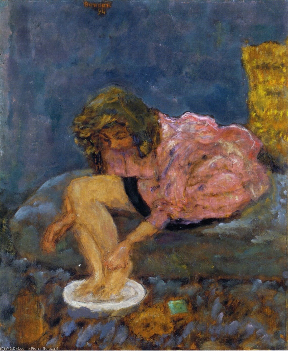 Woman Washing Her Feet — Pierre Bonnard