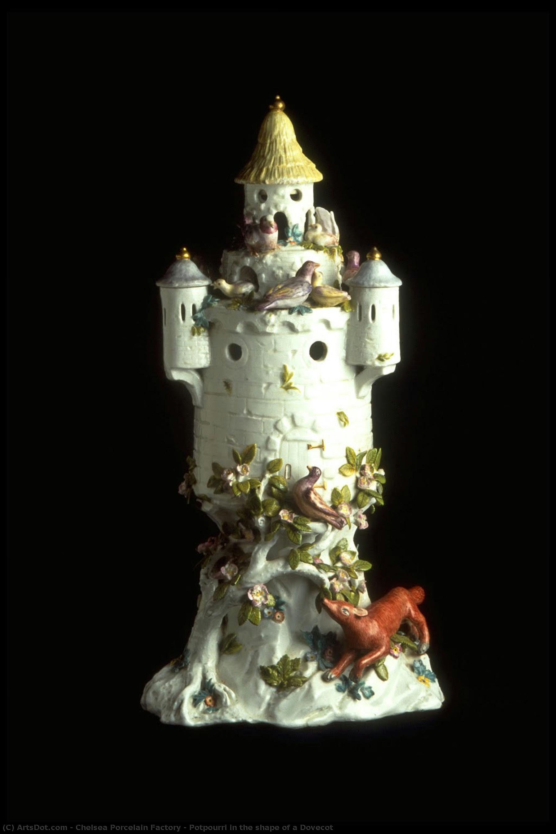 Potpourri In The Shape Of A Dovecot — Chelsea Porcelain Factory